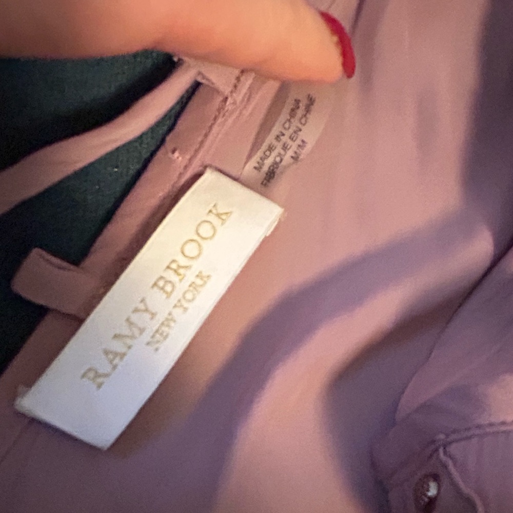 Ramy Brook lavender embellished dress
